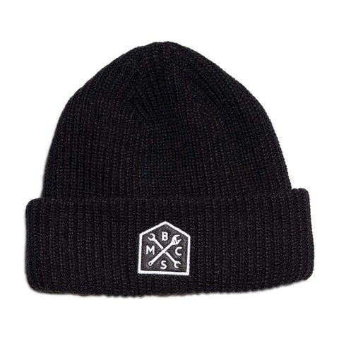 Bike Shed Crest beanie black