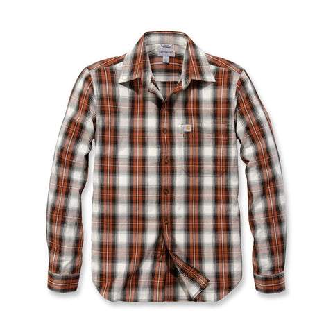 Carhartt Plaid Open collar shirt sequoia