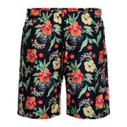 King Kerosin Flower Bath AOP shorts black