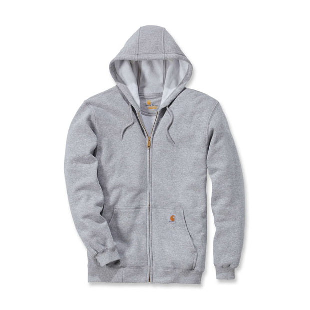 Carhartt zip hooded sweatshirt heather grey