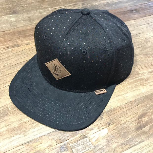 Djinns Baseball Cap / Black Spec Rainbow