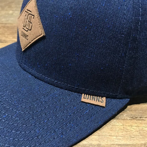 Djinns Baseball Cap / Blue Leather Badge