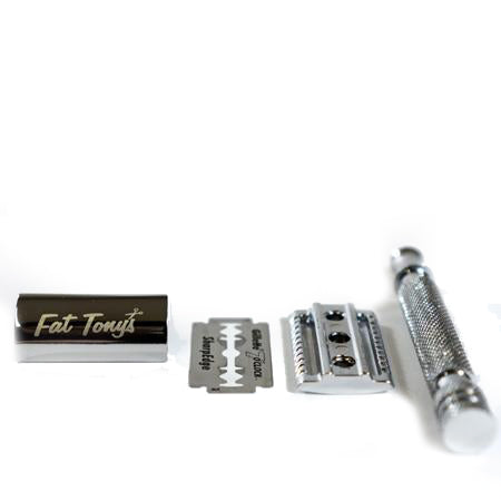 Old school double edged razor from Fat Tonys.