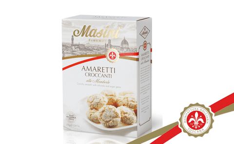 CRUNCHY AMARETTI WITH ALMONDS AND SUGAR GEMS