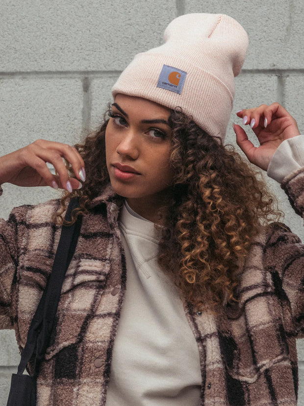 Pink carhartt beanie deals