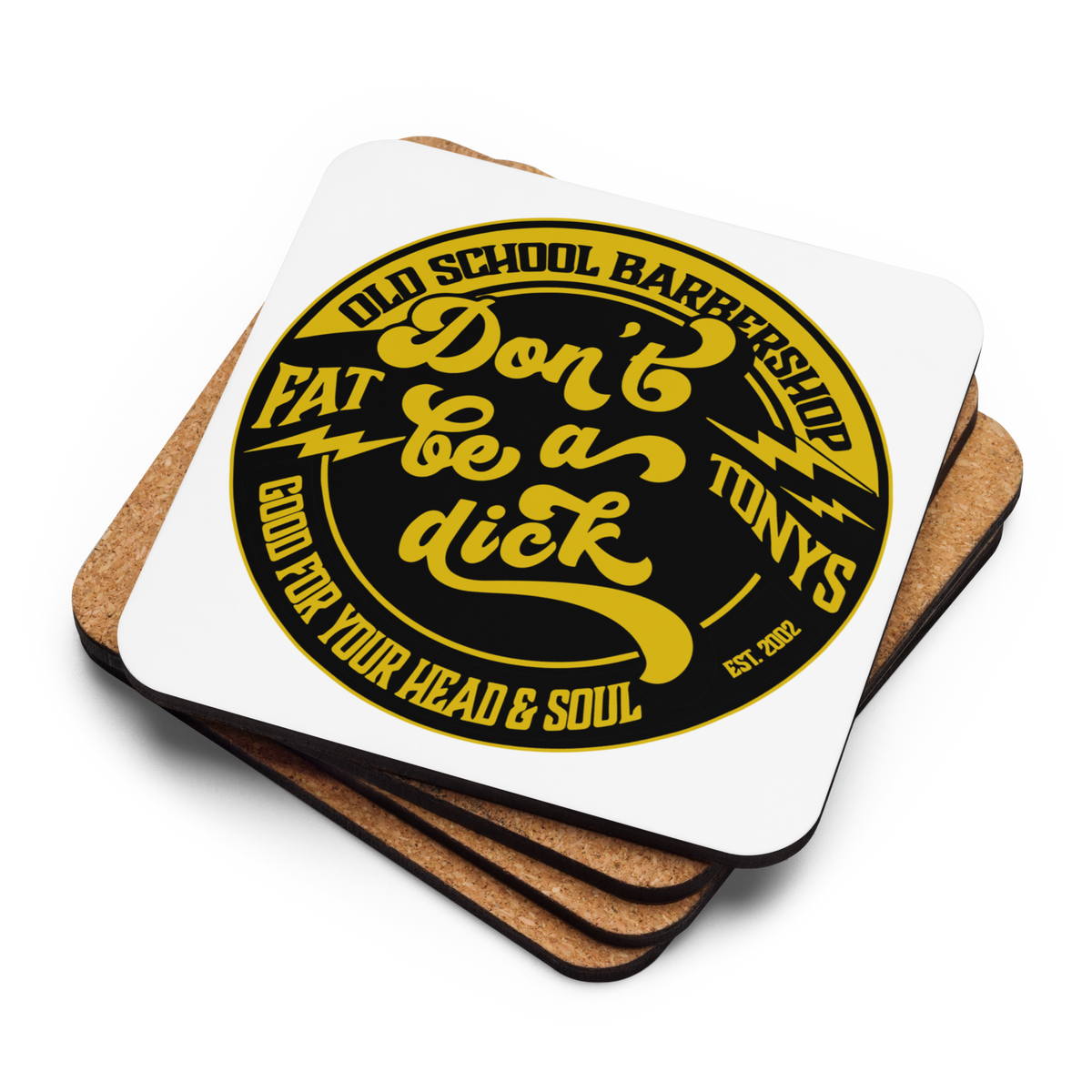 Cork-back coaster