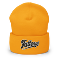 The big Swing 3d Puff Cuffed Beanie Yellow