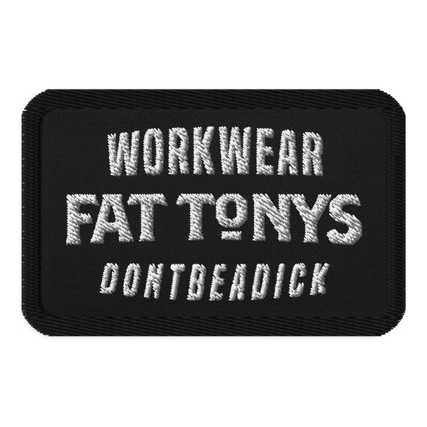 Embroidered patches Workwear Black