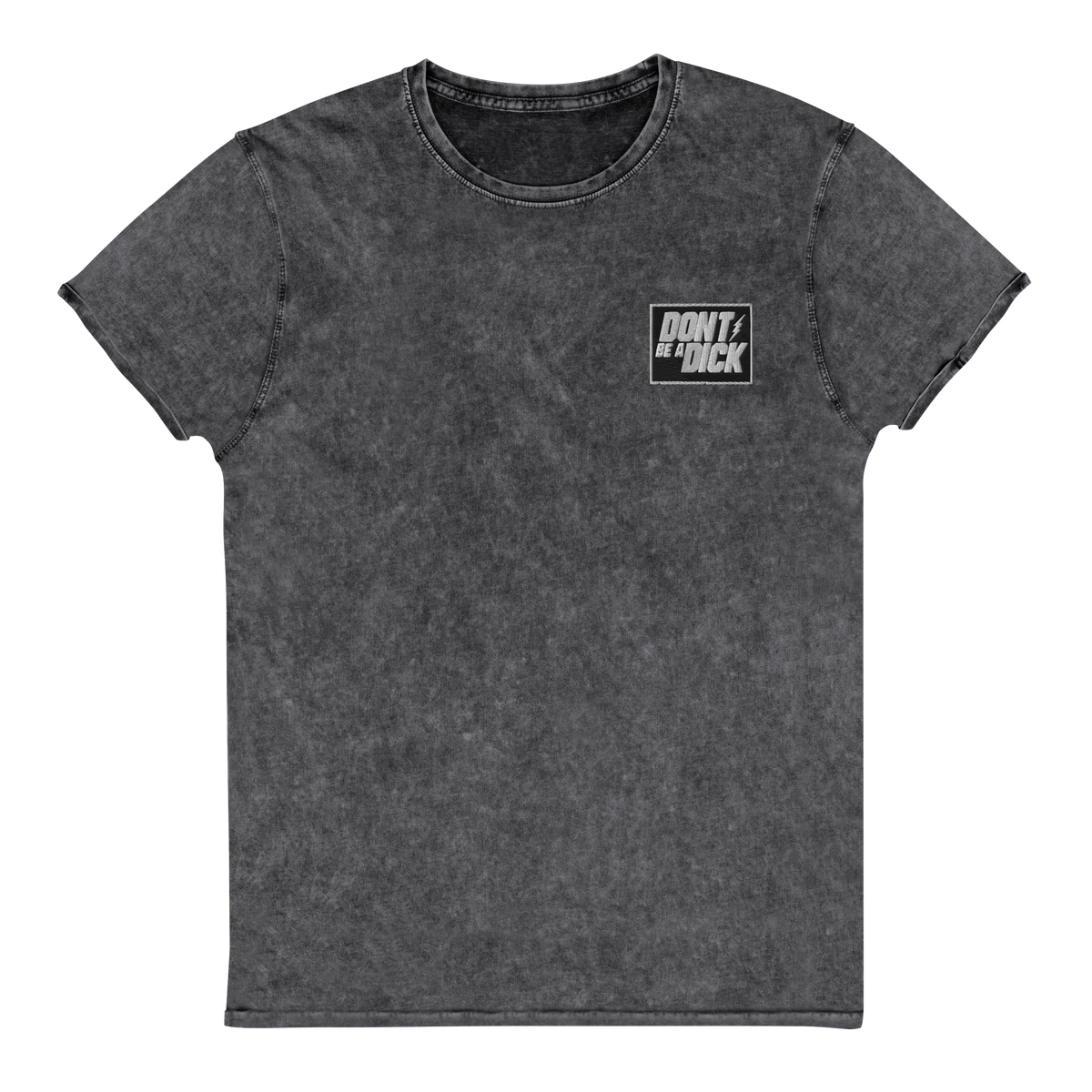Embroidered Denim T-Shirt