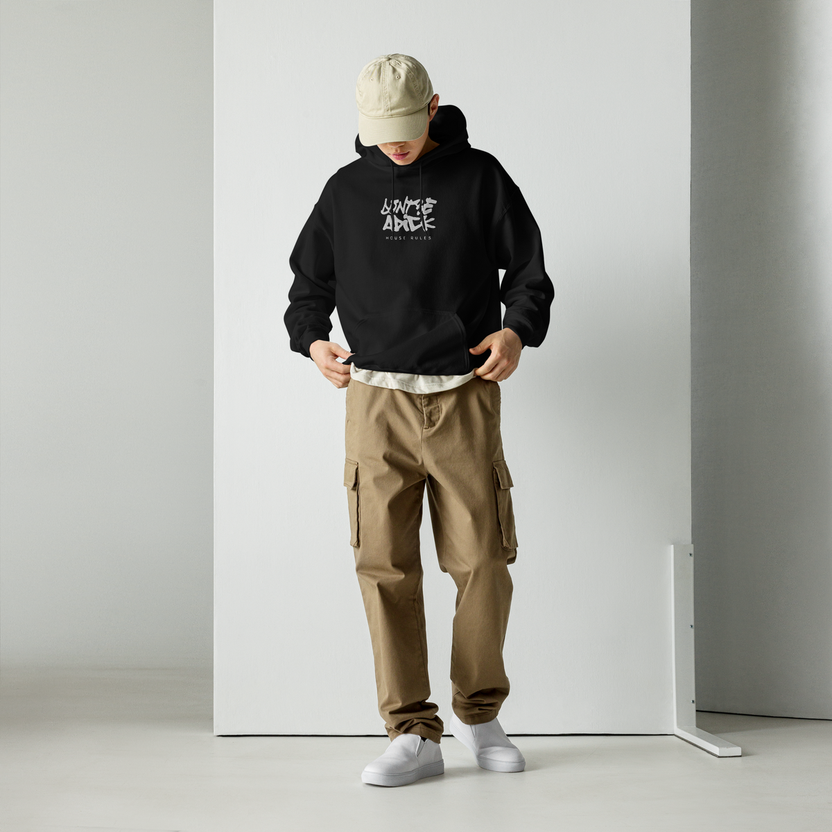Embroided Tag House Rules Hoodie